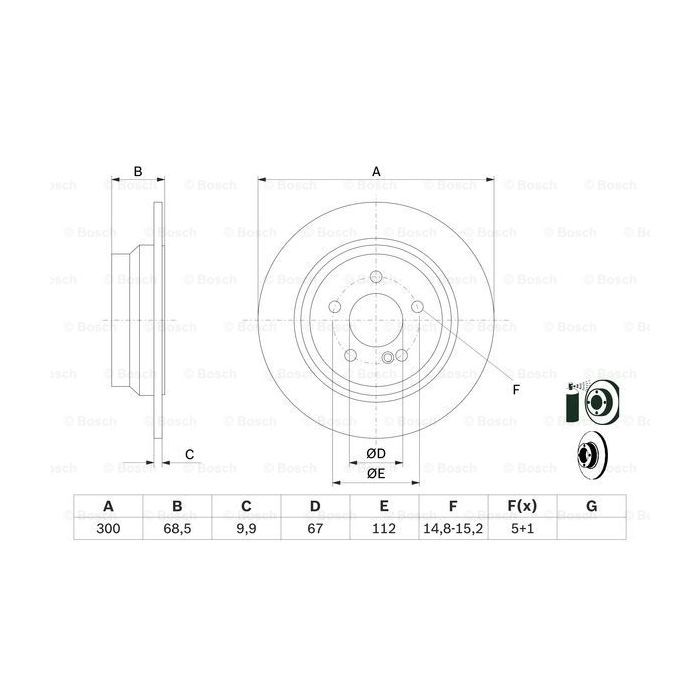 Тормозной диск Bosch 0 986 479 041 изображение 5