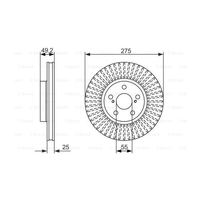 Тормозной диск Bosch 0 986 479 619