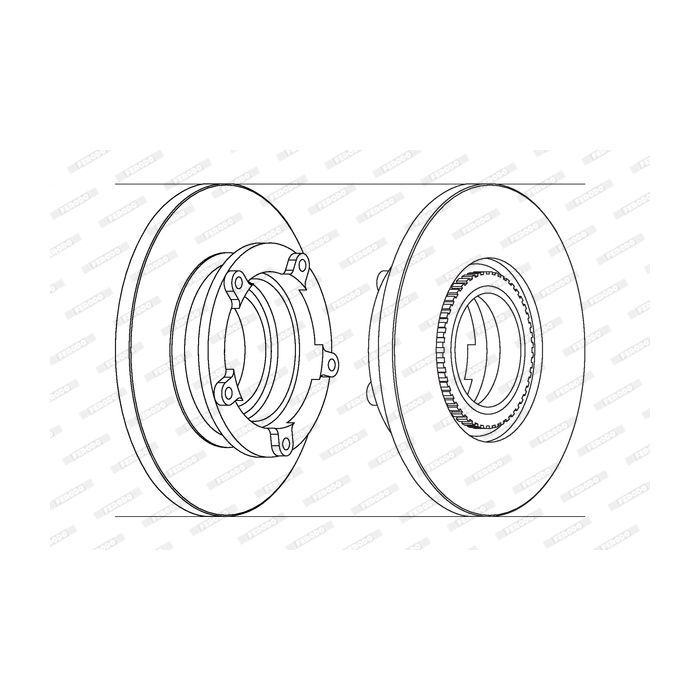 Гальмівний диск FERODO DDF1573-1