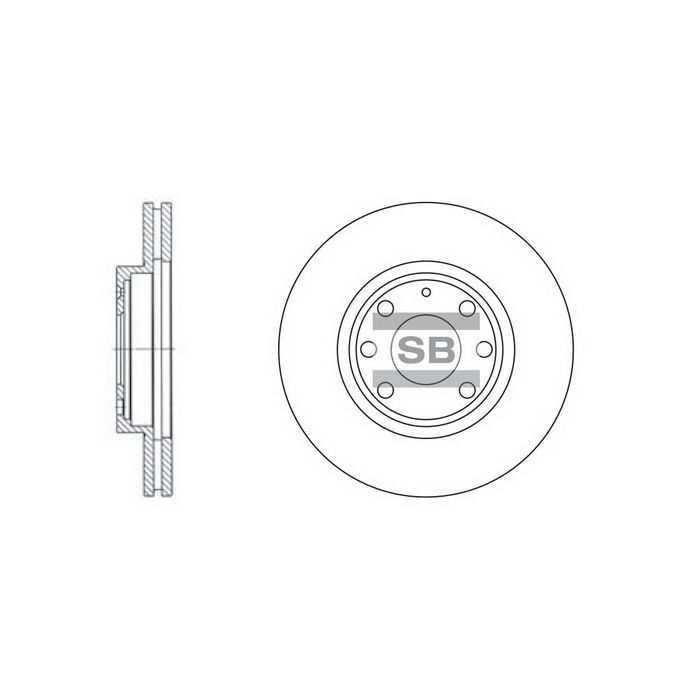 Гальмівний диск HI-Q SD3012