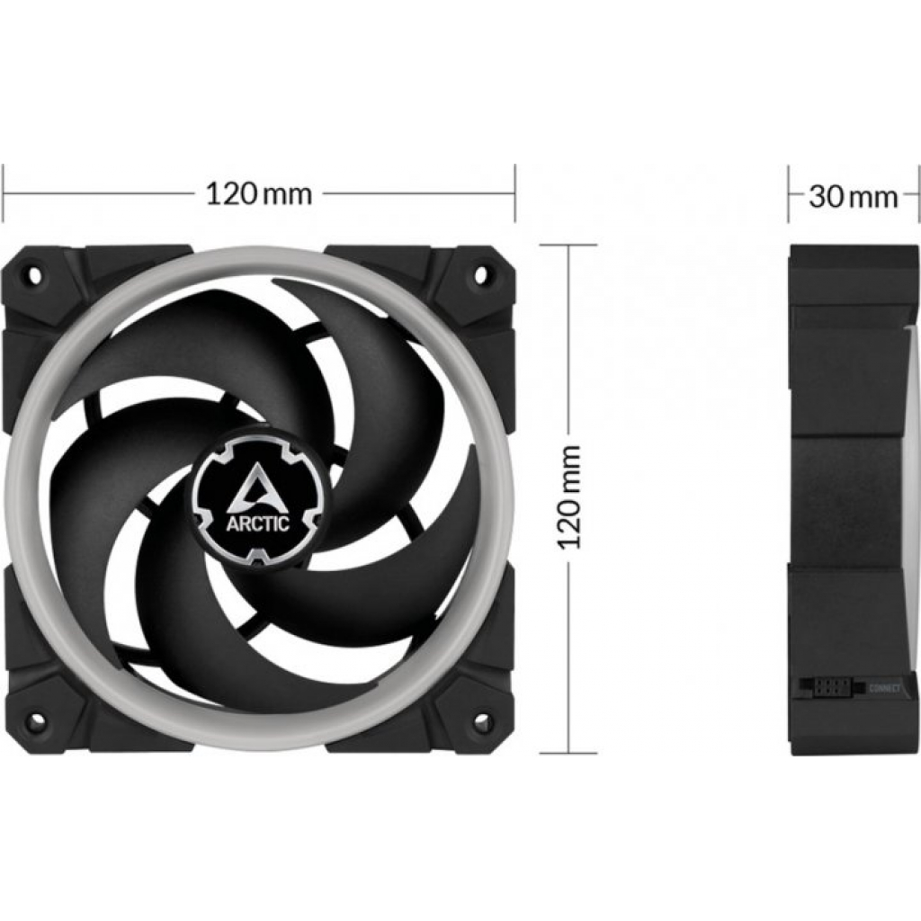 Кулер для корпуса Arctic P120 A-RGB 3x120mm ARGB (ACFAN00156A) изображение 7