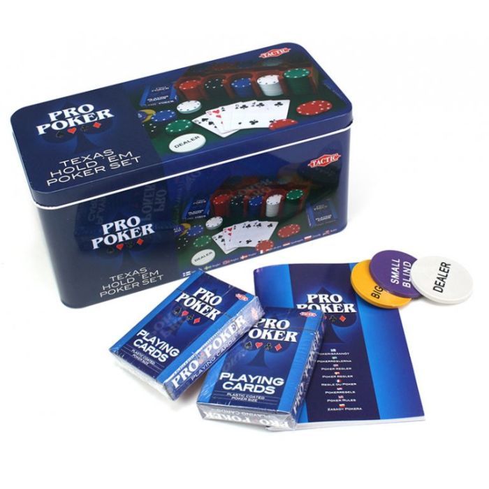 Настольная игра Tactic Техасский холдем в жестяной коробке (3095) изображение 2