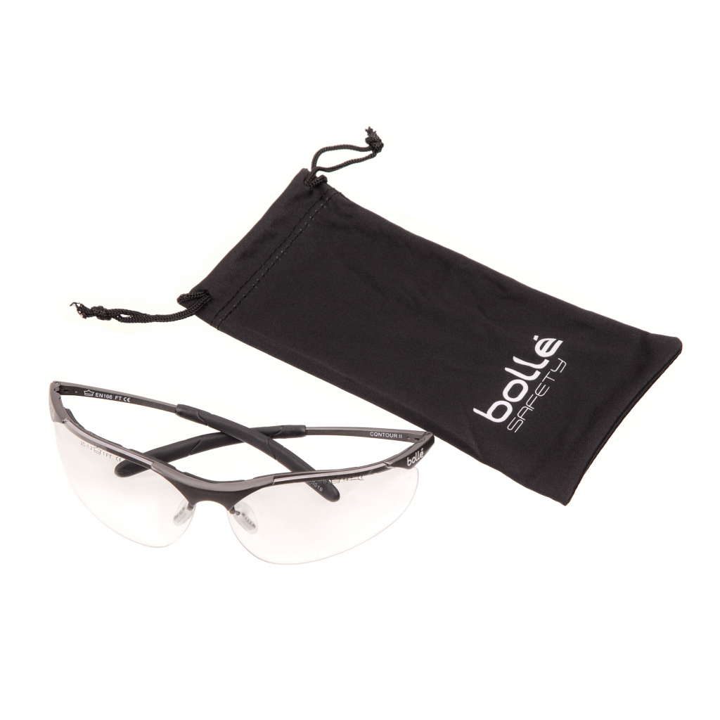 Тактические очки Bolle CONTOUR, металлическая оправа, прозрачные линзы, PLATINUM (CONTMPSI) изображение 3