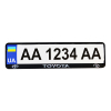 Рамка номерного знака CarLife пластик з об'ємними літерами Toyota (2шт) (24-017) изображение 2