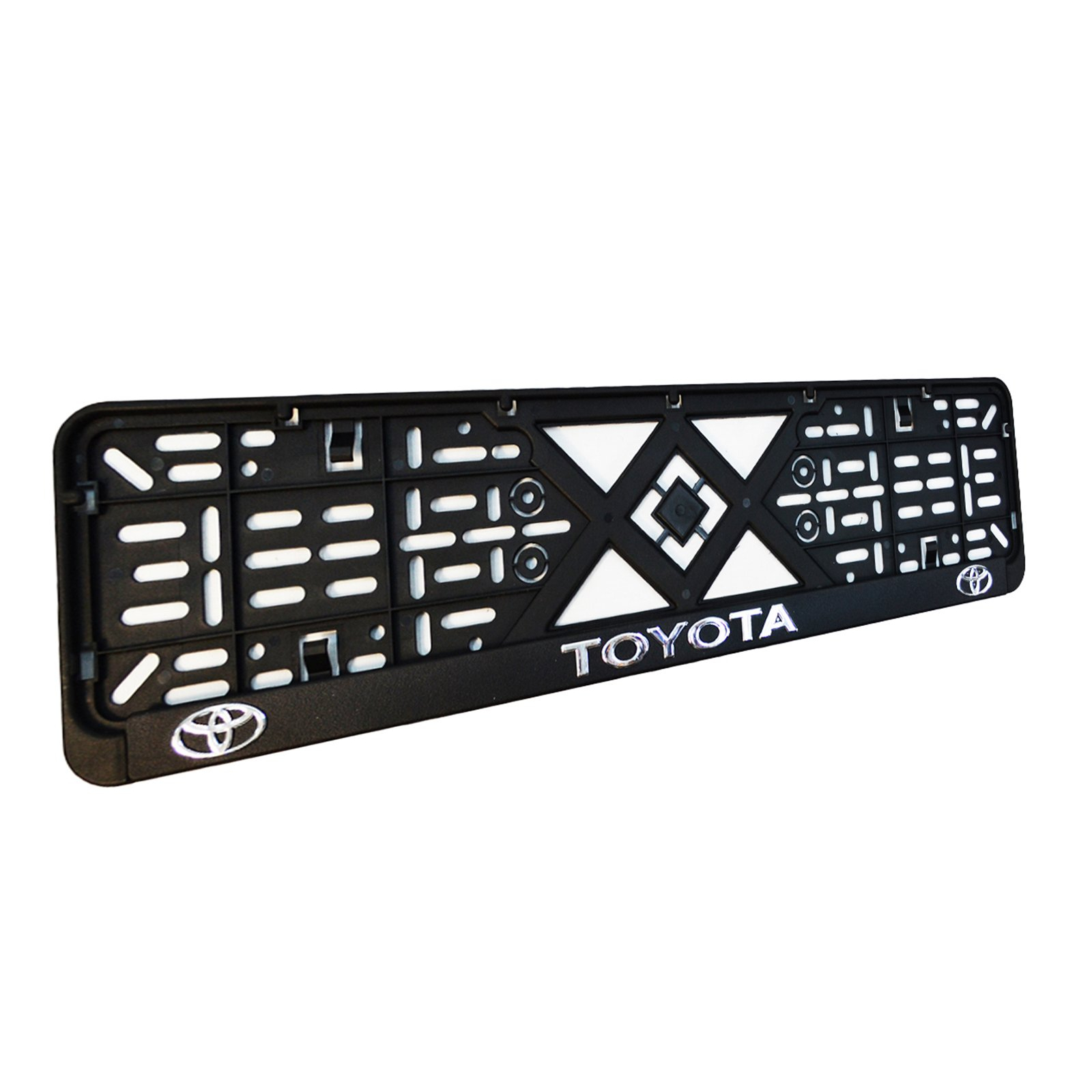 Рамка номерного знака CarLife пластик з об'ємними літерами Toyota (2шт) (24-017) изображение 3