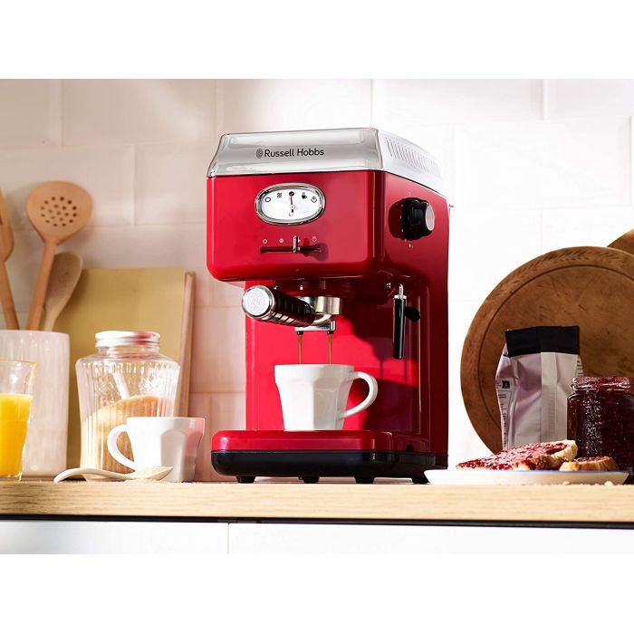 Рожковая кофеварка эспрессо Russell Hobbs Hobbs 28250-56 Retro (28250-56) изображение 2