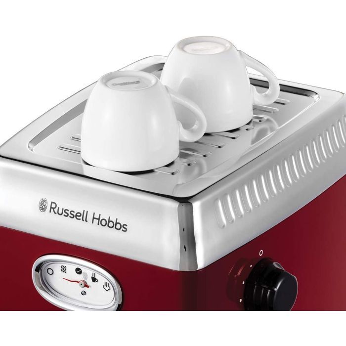 Рожковая кофеварка эспрессо Russell Hobbs Hobbs 28250-56 Retro (28250-56) изображение 4
