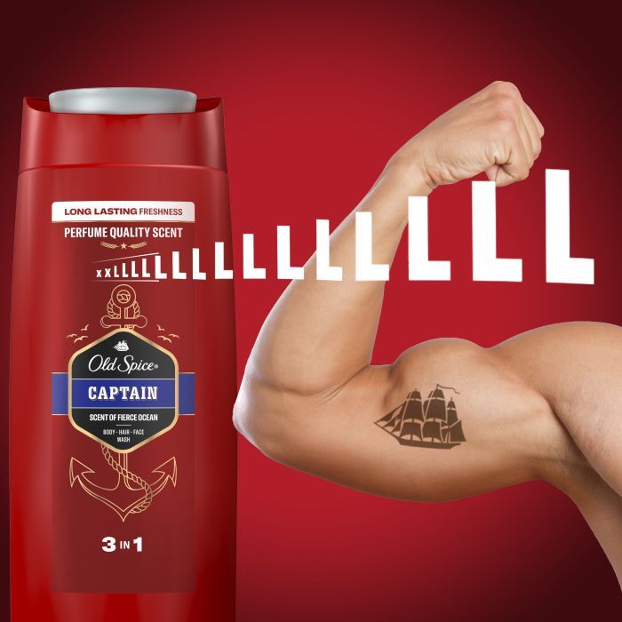 Гель для душа Old Spice Captain 400 мл (8001090965615/8700216859820) изображение 2