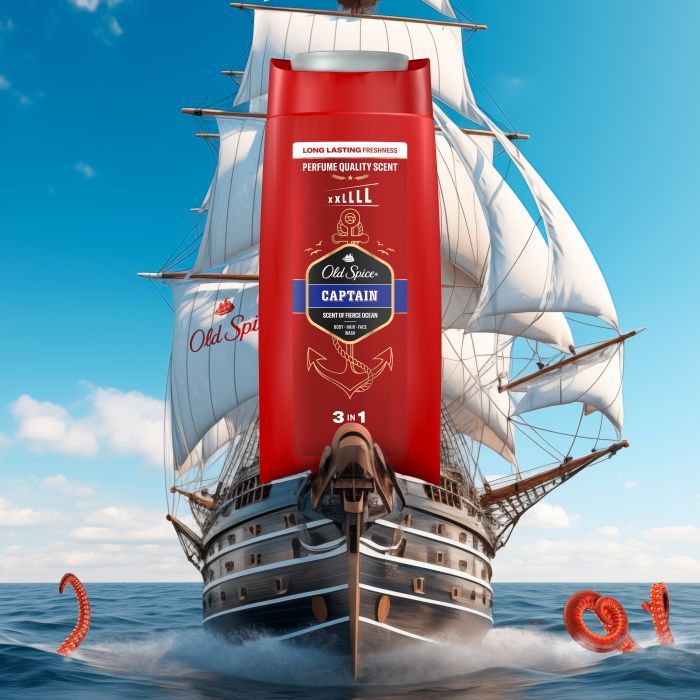 Гель для душа Old Spice Captain 400 мл (8001090965615/8700216859820) изображение 4