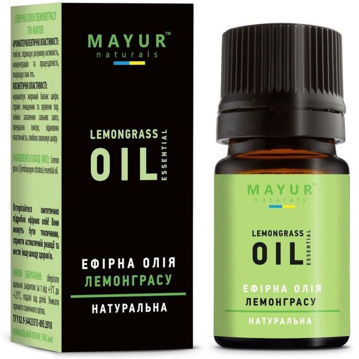 Эфирное масло Mayur Лемонграсса 5 мл (4820189561507)