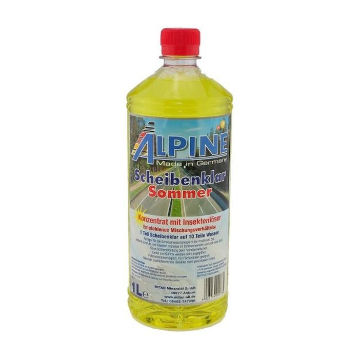 Омивач автомобільний Alpine Scheibenklar Sommer 110 1л (1285-1)