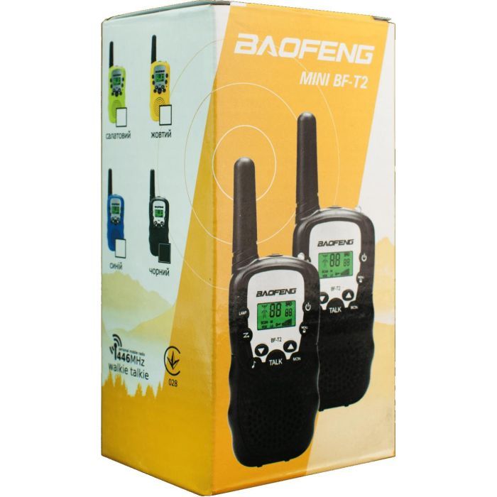 Портативная рация Baofeng MiNi BF-T2 PMR446 Black (MiNiBFT2_B) изображение 6