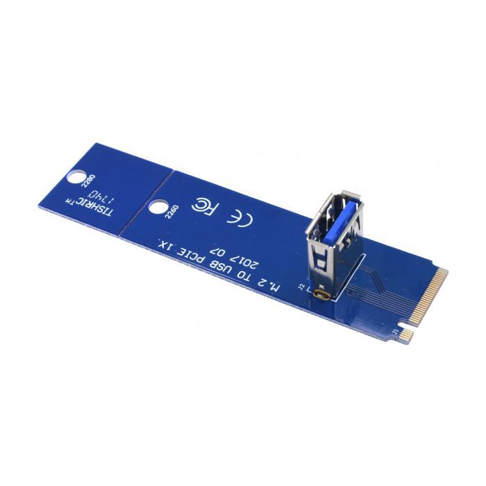 Райзер Dynamode NGFF M.2 Male to USB 3.0 Female для PCI-E 1X (RX-riser-M.2-USB3.0-PCI-E) изображение 2