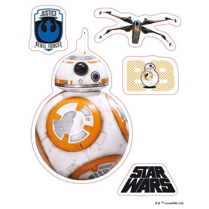 Стикер-наклейка ABYstyle Star Wars - BB8/Rey 16х11 см/2 листа (ABYDCO359) изображение 2