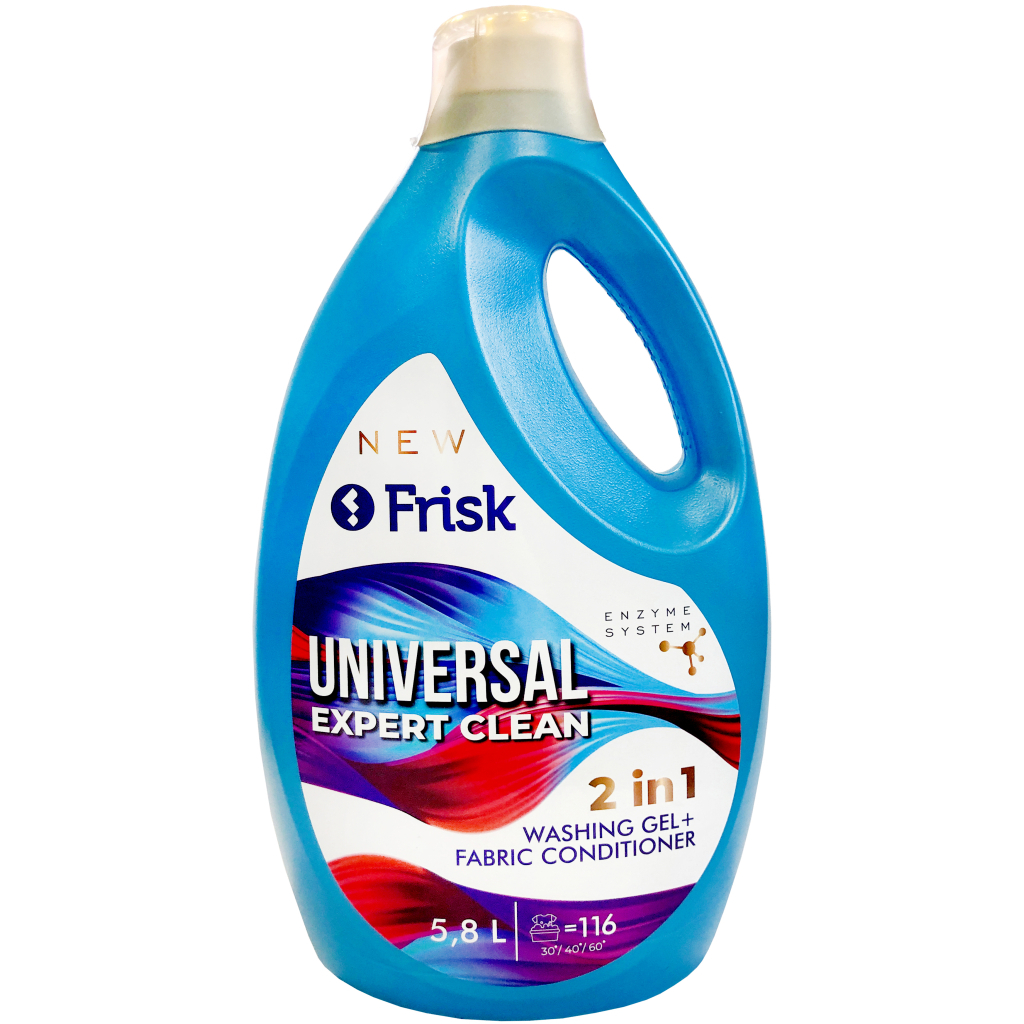 Гель для стирки Frisk Universal Expert Clean 2 in 1 5.8 л (4820197121281)