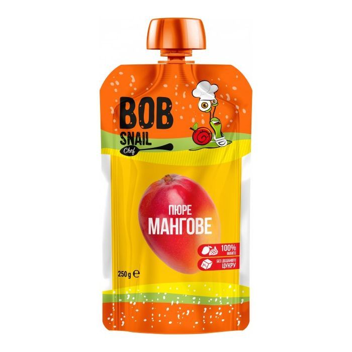 Детское пюре Bob Snail Улитка Боб Манго 250 г (4820219343905)