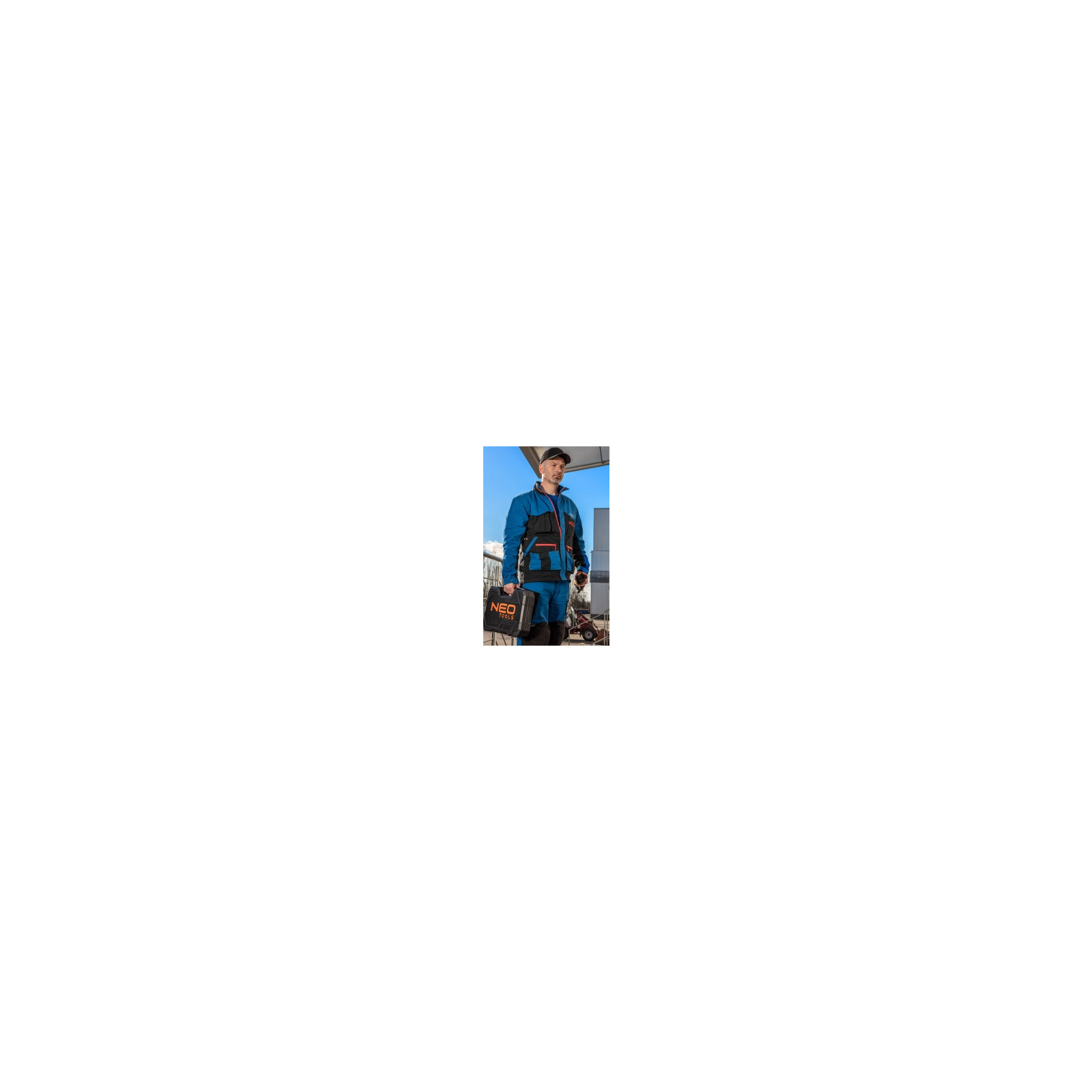 Куртка робоча Neo Tools HD+, розмір XXL (56), 275 г/м2,бавовна, високий комір, кишен (81-215-XXL) зображення 9