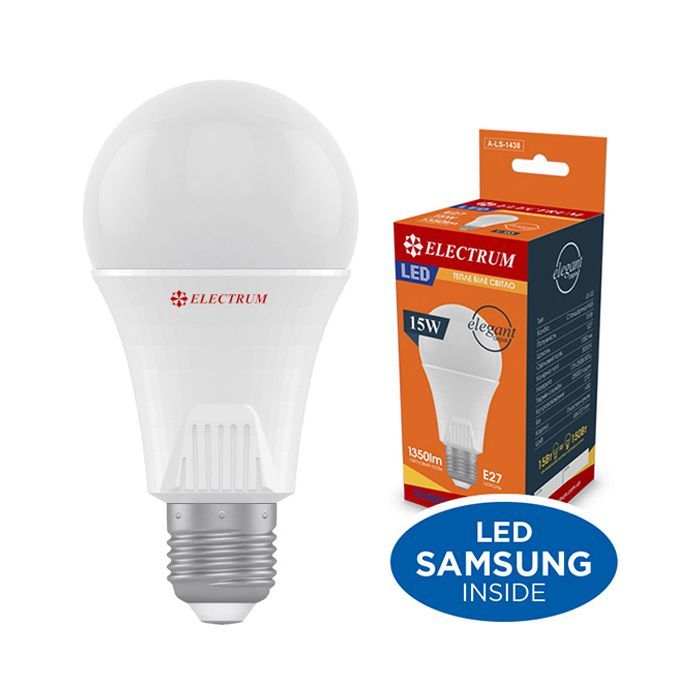 Лампочка Electrum A65 15W PA LS-33 Elegant E27 3000K (A-LS-1438)