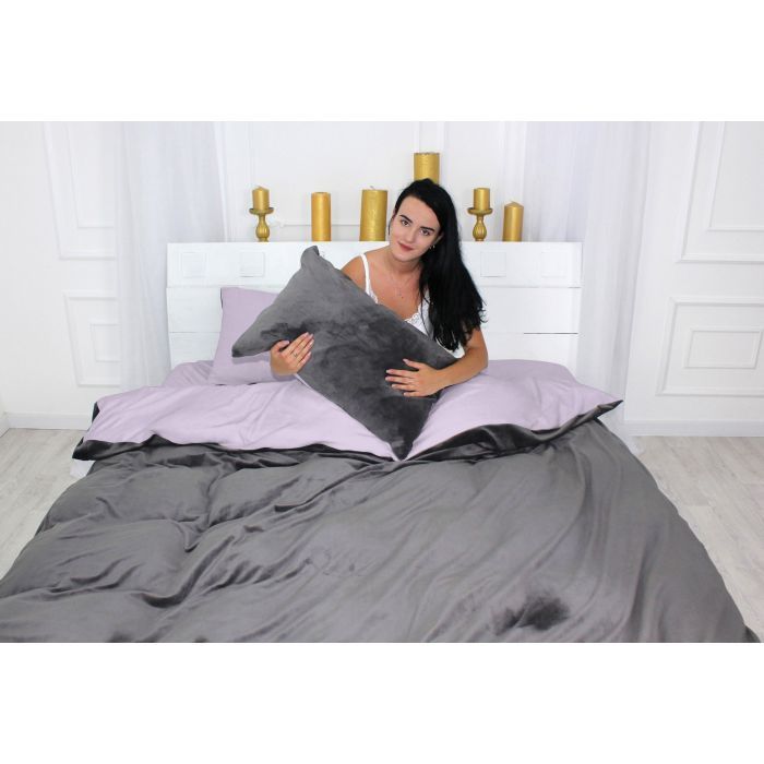 Постельное белье MirSon Велюр Winter Delicate 28-0093 Pensiero 2х160х220 (2200004045658) изображение 5