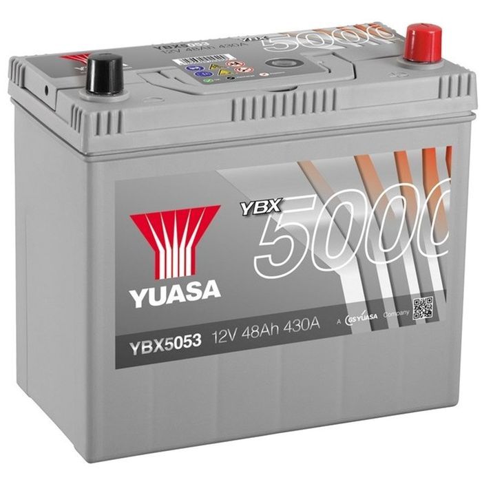 Аккумулятор автомобильный Yuasa 12V 50Ah Silver High Performance Battery (YBX5053)