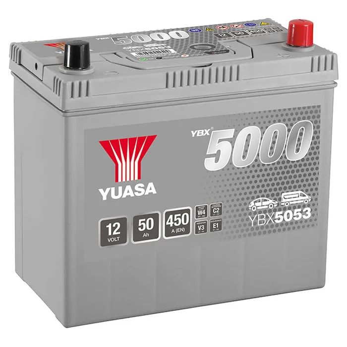 Акумулятор автомобільний Yuasa 12V 50Ah Silver High Performance Battery (YBX5053)