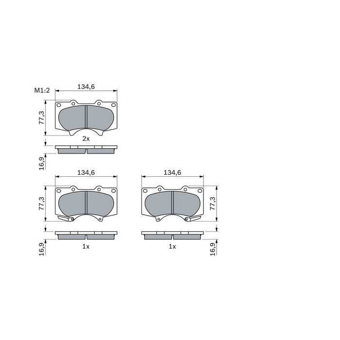 Гальмівні колодки Bosch 0 986 494 153 зображення 3