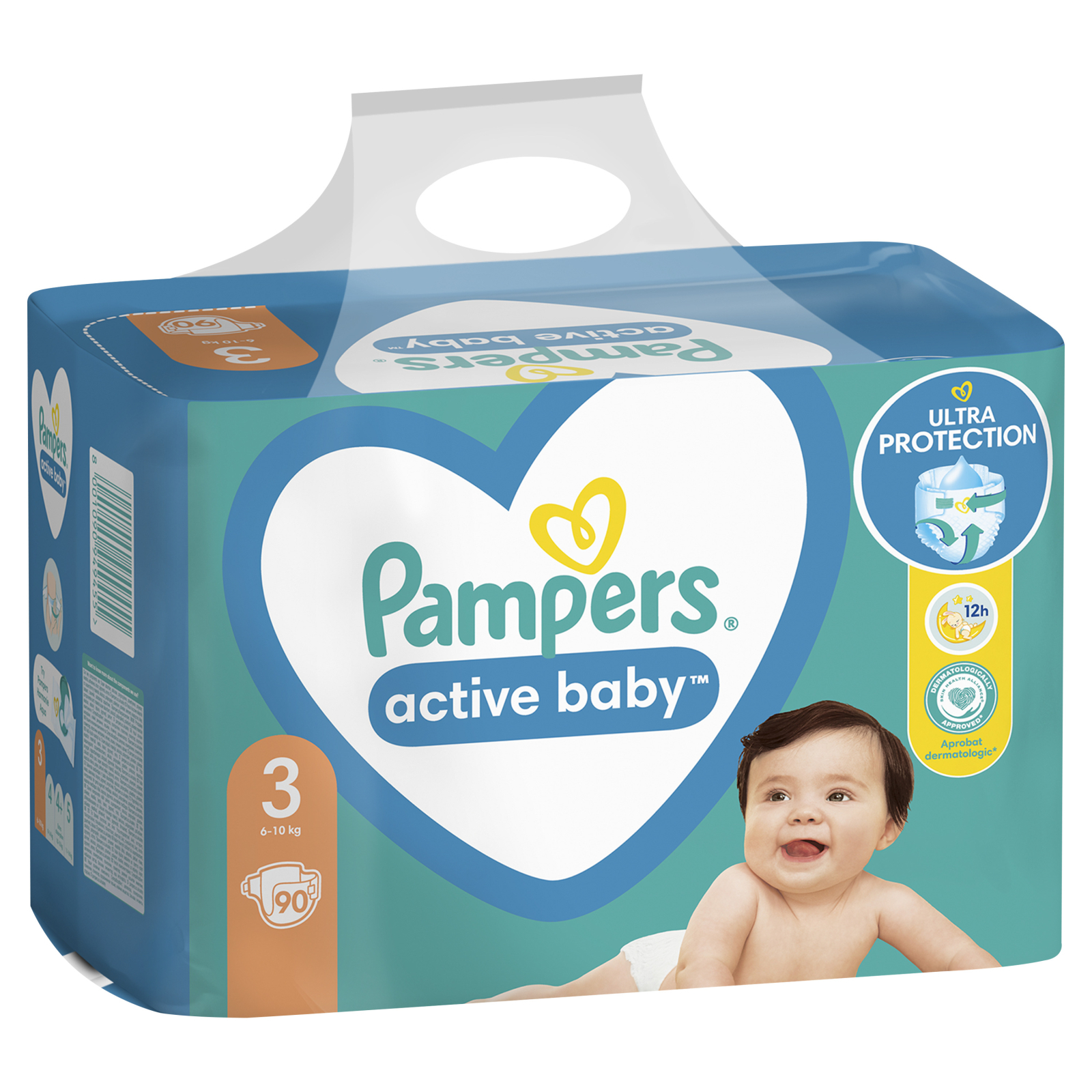 Подгузники Pampers Active Baby Midi Размер 3 (6-10 кг), 58 шт (8001090949707) изображение 3