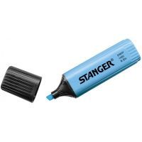 Маркер Stanger текстовый, 1-5 мм синий 10 шт (MARKER-TXT-STFLATB10)