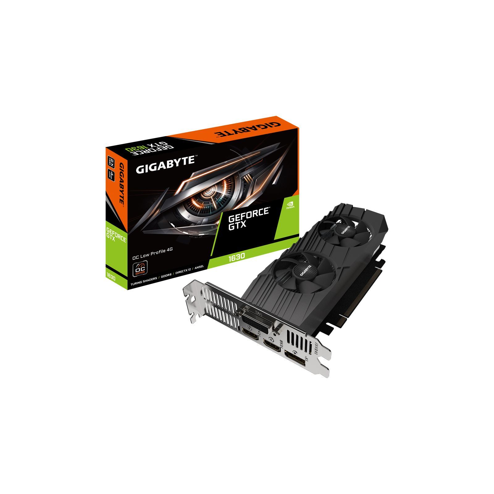 CPU - Відеокарта GIGABYTE GeForce GTX1630 4096Mb OC (GV-N1630OC-4GL)