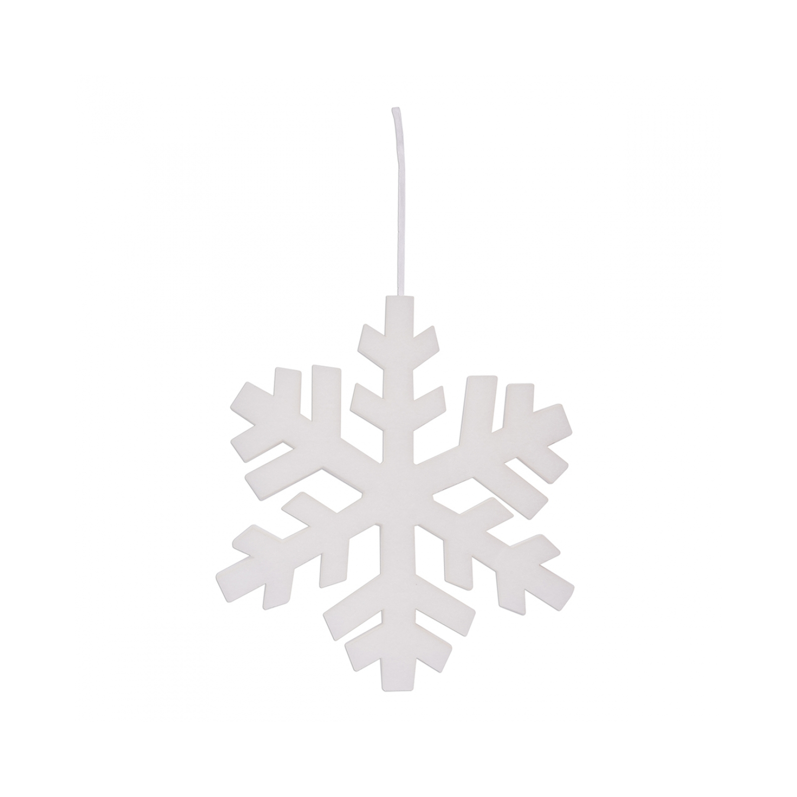 Украшение декоративное Novogod`ko сніжинка, біла, поліестер, 30 cм (974201)