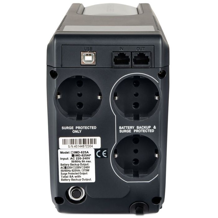 Источник бесперебойного питания Powercom IMD-625AP LCD (IMD-625AP LCD Schuko) изображение 2