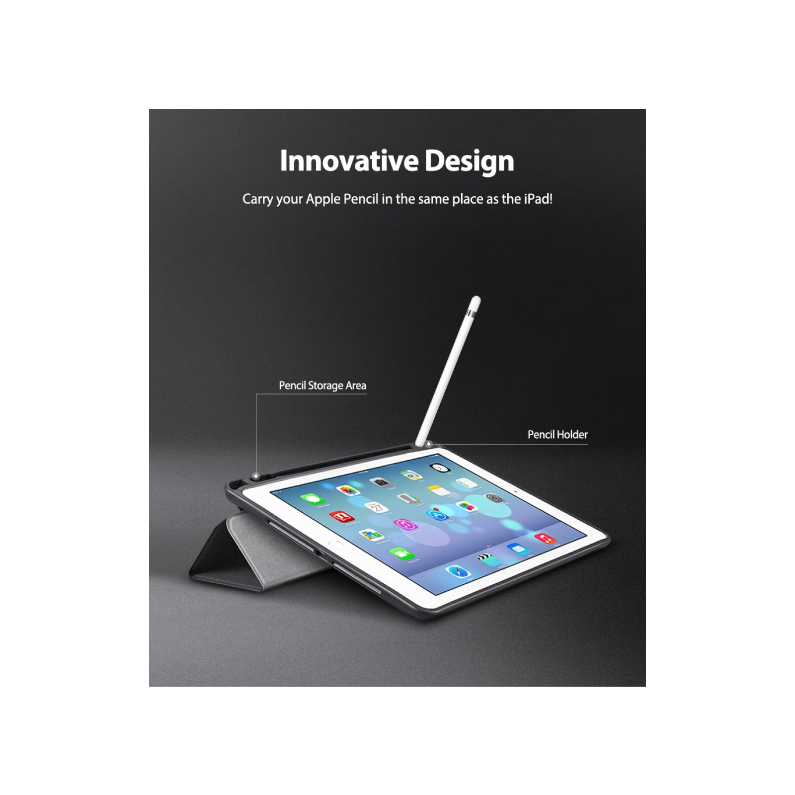 Чехол для планшета Ringke Smart Case для Apple iPad Pro 2020 12.9' BLACK (RCA4794) изображение 5