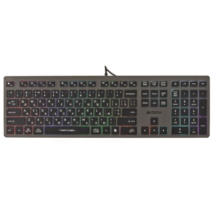 Клавиатура A4Tech FX60H USB Grey Neon backlit