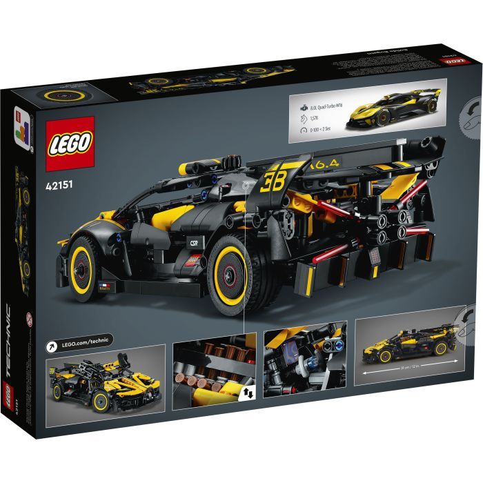 Конструктор LEGO Technic Bugatti Bolide 905 деталей (42151) изображение 9