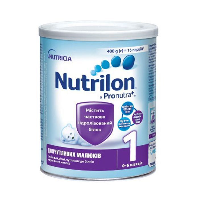 Дитяча суміш Nutrilon 1 Нутрілон для чутливих малюків 400 г (8718117612802)