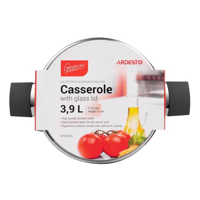 Кастрюля Ardesto Gemini с бакелитовыми ручками 5,2 л (AR3652G) изображение 4