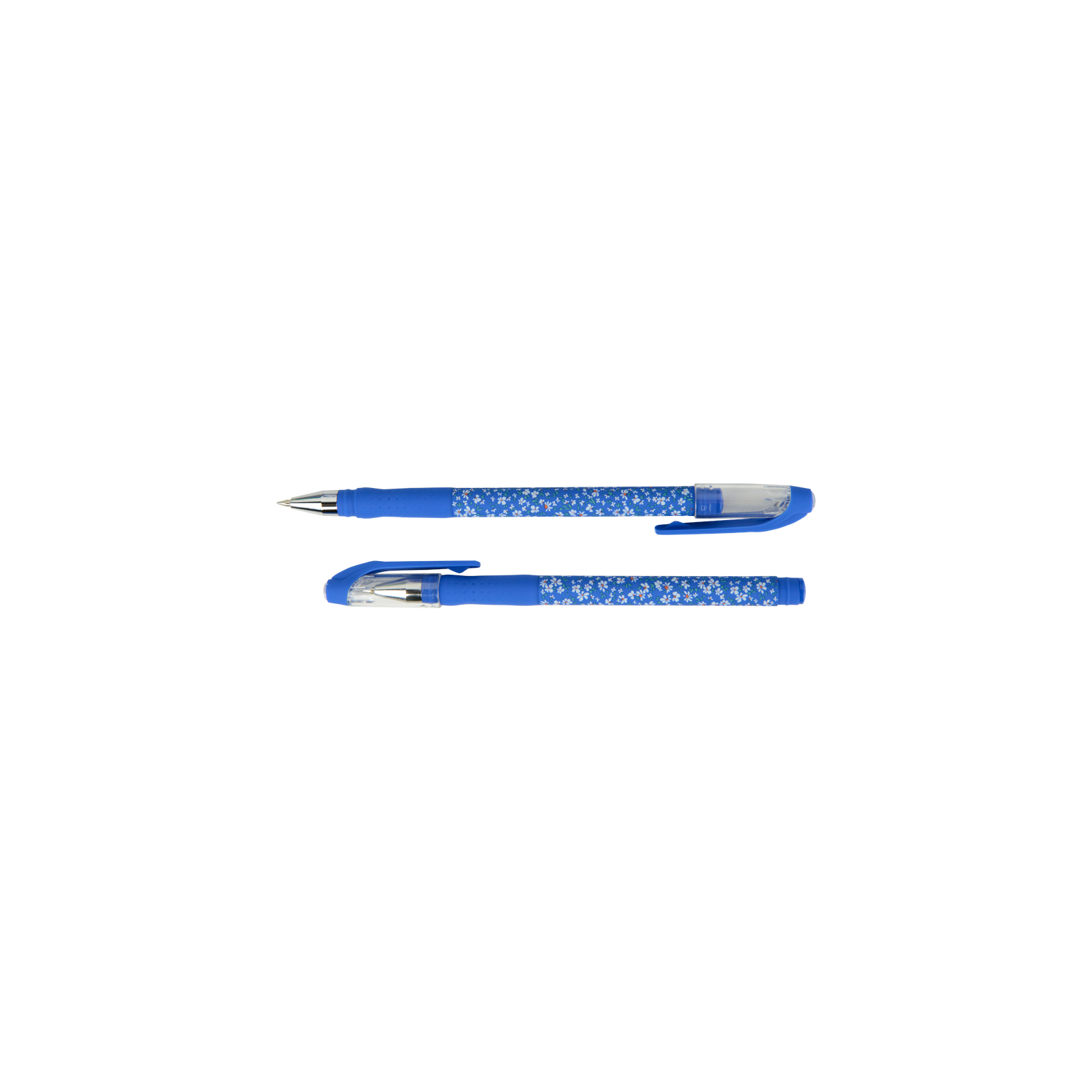 Ручка шариковая Axent Blue floral, синяя (AB1049-36-A) изображение 3