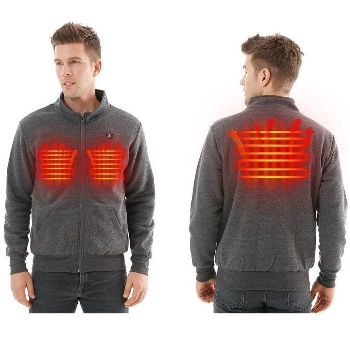Кофта з підігрівом 2E Heat Power Grey XXL (2E-HJHPXXL-GR)