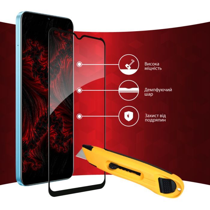 Скло захисне Intaleo Full Glue Realme C30S (1283126551918) зображення 4