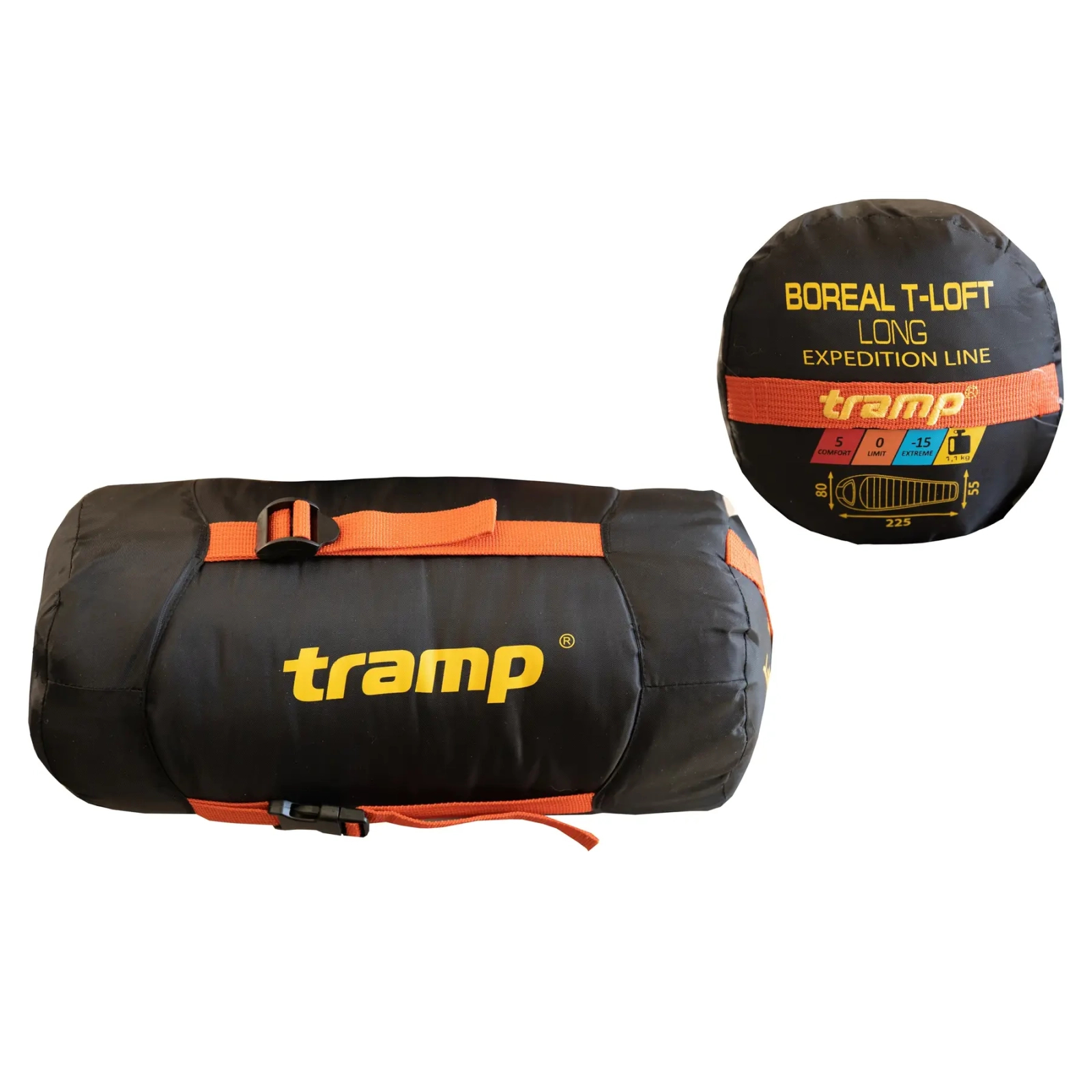 Спальный мешок Tramp Boreal Long Left Orange/Grey (UTRS-061L-L) изображение 12