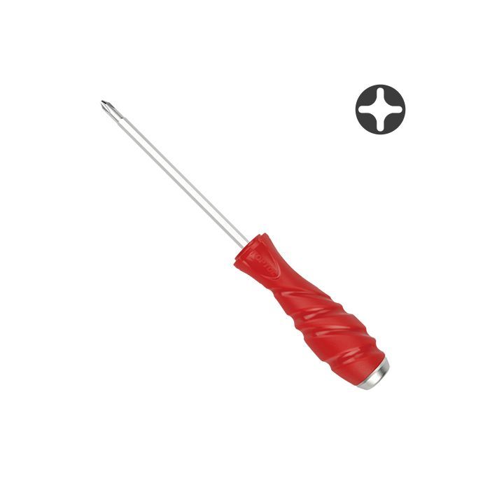 Отвертка Toptul ударная крестовая PH1x100 SUPER GRIP (FBGE0110)