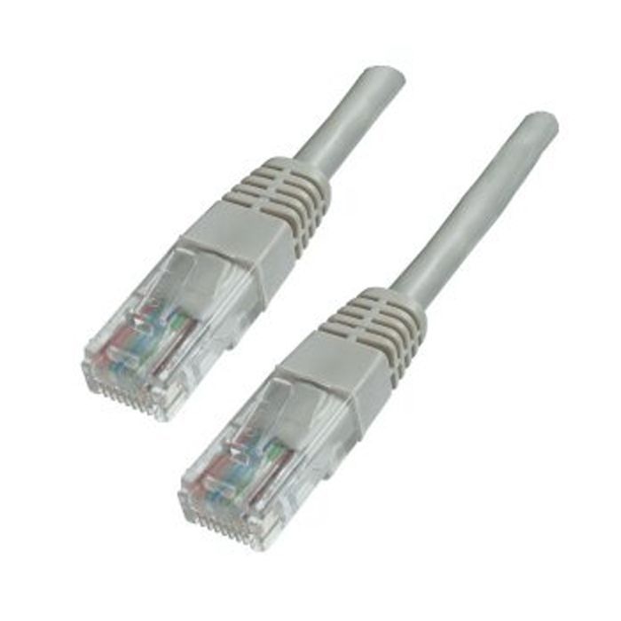 Патч-корд 0.5м, UTP, cat.5e, CU, 24AWG, grey Kingda (KD-PAUT3050GY)