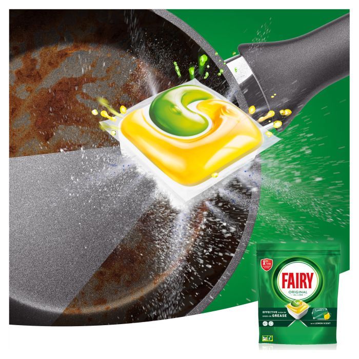 Таблетки для посудомоечных машин Fairy Original All in One Lemon 29 шт. (8006540726891/8700216237314) изображение 3
