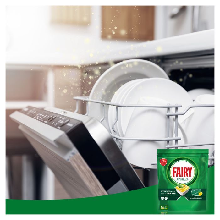 Таблетки для посудомоечных машин Fairy Original All in One Lemon 29 шт. (8006540726891/8700216237314) изображение 6