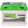 Акумулятор автомобільний GREEN POWER MAX 62Ah Ев (-/+) (600EN) (22373)