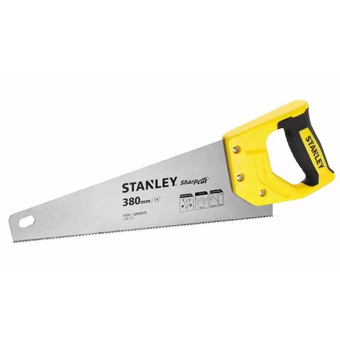 Ножовка Stanley SHARPCUT с закаленными зубьями, L=380мм, 11 tpi. (STHT20369-1) изображение 2