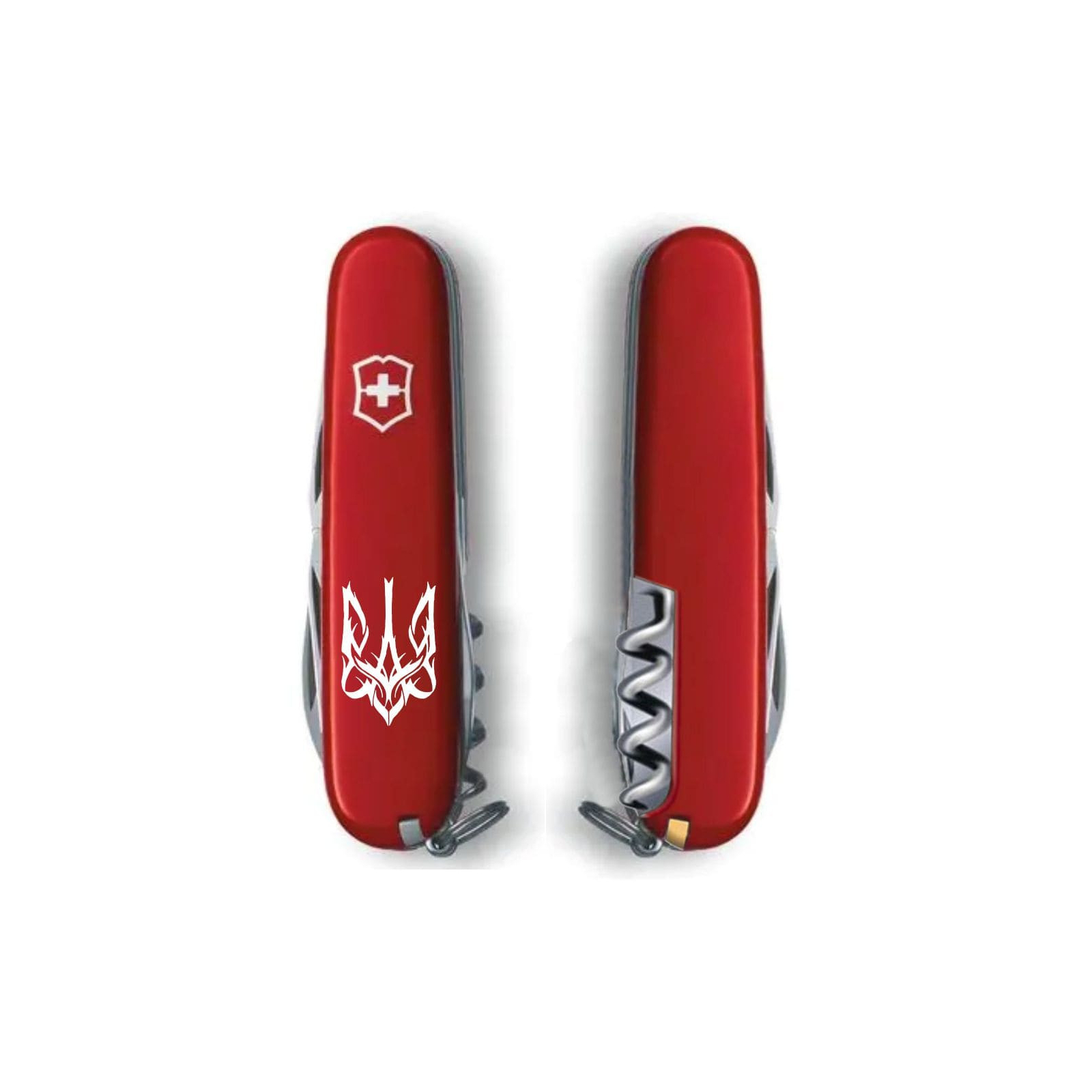 Ніж Victorinox Camper Ukraine Red "Тризуб Готичний білий" (1.3613_T0630u) зображення 2