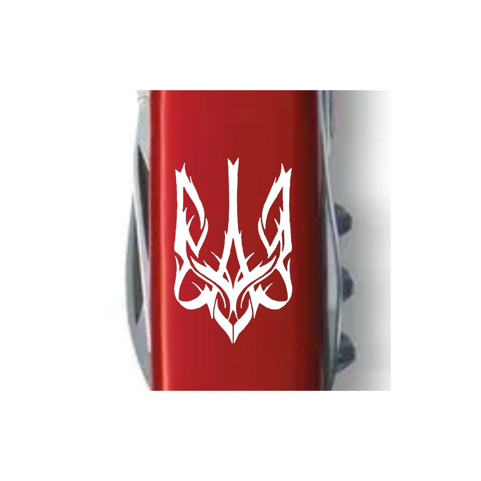 Нож Victorinox Camper Ukraine Red "Тризуб Готичний білий" (1.3613_T0630u) изображение 3