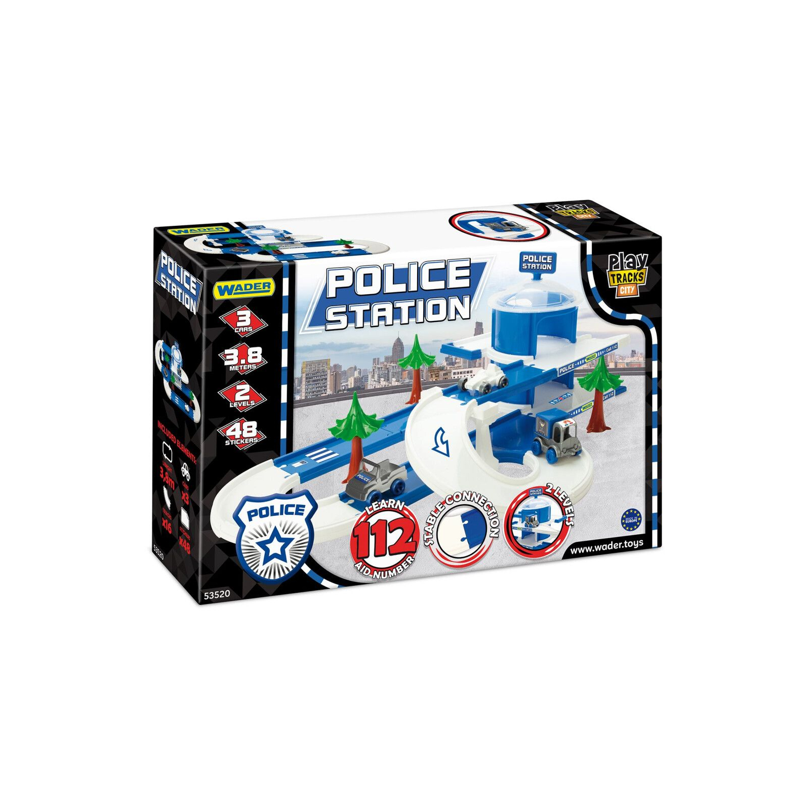 Игровой набор Wader Play Tracks City – набор полиция (53520)