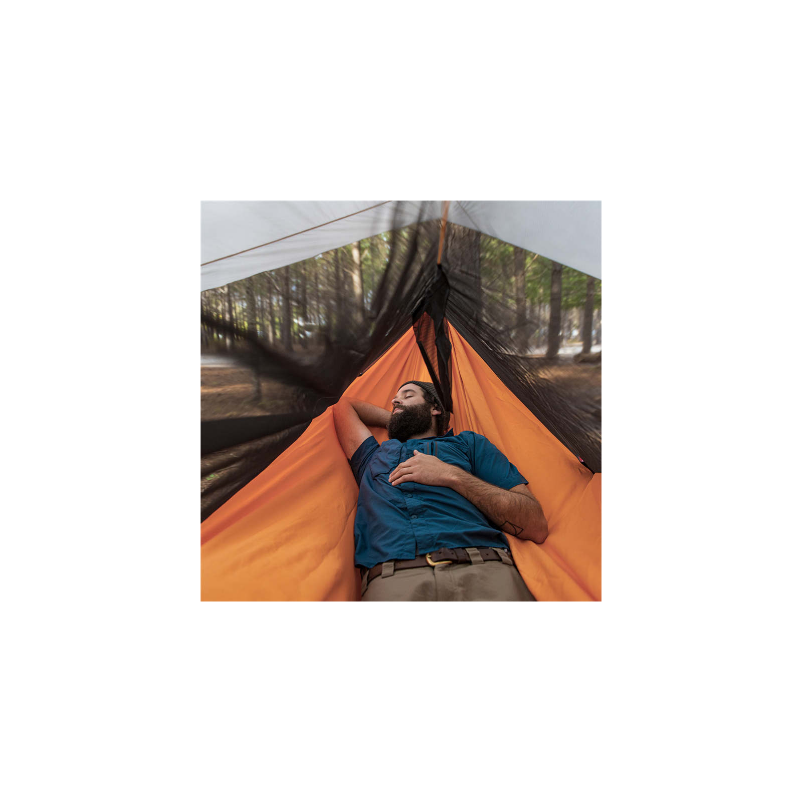 Гамак Naturehike Shelter Camping NH20ZP092 75D Orange (6927595750810) зображення 3